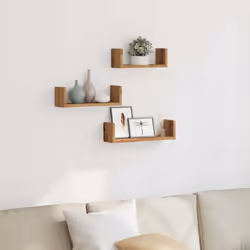 Maximisez votre espace intérieur et donnez du style à votre mur avec ces étagères murales ! Matériau stable et durable : le b ...