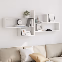 Maximisez votre espace intérieur et donnez du style à votre mur avec cette étagère murale ! Matériau stable et durable : le b ...