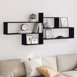 Maximisez votre espace intérieur et donnez du style à votre mur avec cette étagère murale ! Matériau stable et durable : le b ...