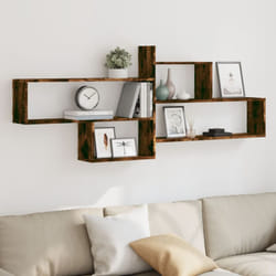 Vidaxl - tagère murale chêne fumé 167,5x18x68 cm bois d'ingénierie