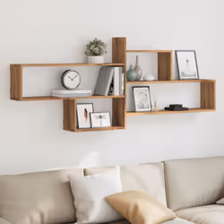 Maximisez votre espace intérieur et donnez du style à votre mur avec cette étagère murale ! Matériau stable et durable : le b ...