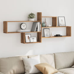Tagère murale chêne artisanal 167,5x18x68 cm bois ingénierie Vidaxl