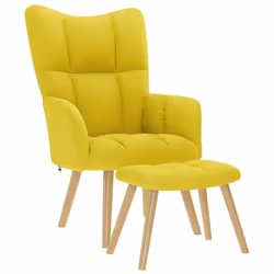 VidaXL 4016787, Tissu, Jaune, mousse, 110 kg, 615 mm, 690 mm