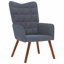 VidaXL 4016811, Velours, Gris, mousse, 615 mm, 690 mm, 955 mm