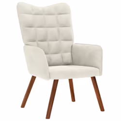 VidaXL 4016819, Velours, Crème, mousse, 615 mm, 690 mm, 955 mm