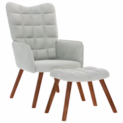 VidaXL 4016821, Velours, Gris, mousse, 615 mm, 690 mm, 955 mm