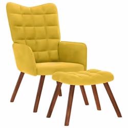 VidaXL 4016828, Velours, Jaune, mousse, 615 mm, 690 mm, 955 mm