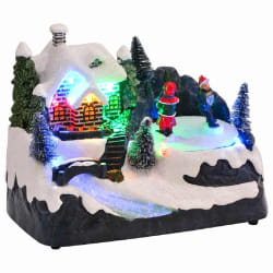 vidaXL Décor de table de Noël Multicolore 16 x 11,5 x 13 cm Plastique
