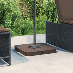 Ensemble de base de parasol pour parasols à pied croisé 4pcs pp - Vidaxl
