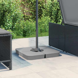 vidaXL Ensemble de base de parasol pour parasols à pied croisé 4pcs PP