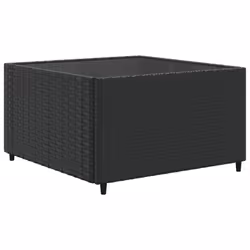 Salon De Jardin 8 Pcs Avec Coussins Noir Résine Tressée Vidaxl - Vue supplémentaire 2
