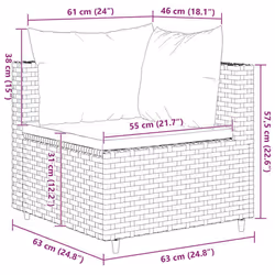 VidaXL 3308253 ensemble de meubles de jardin - Vue supplémentaire 8