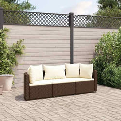 VidaXL 3308449 ensemble de meubles de jardin Crème, Blanc