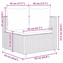 VidaXL 3308457 Canapé de patio Sofa - Vue supplémentaire 7
