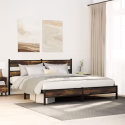 Si vous recherchez un cadre de lit robuste pour votre chambre à coucher, ce cadre de lit classique au design élégant et intem ...