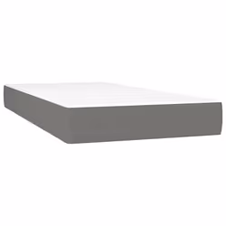 VidaXL 4016536, Matelas à ressorts, Moyen, Gris foncé, Blanc, Enfants, Polyester, mousse