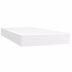 VidaXL 4016543, Taille enfant / adulte, Matelas à ressorts, Medium/Hard, Blanc, Coton, Simili-cuir, Polyester, mousse