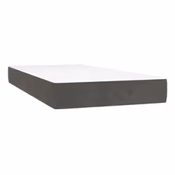 VidaXL 4016571, Taille lit simple/twin, High density foam mattress, Moyen, Gris, Blanc, Polyester, Polyester