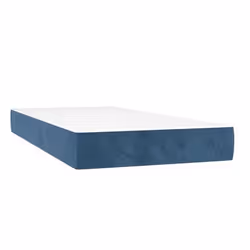 VidaXL 4016574, Taille enfant / adulte, Matelas à ressorts, Medium/Hard, Bleu, Blanc, Polyester, Adultes