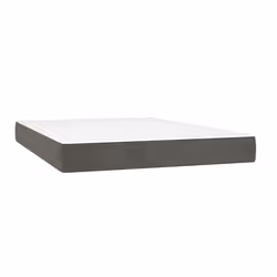 VidaXL 4016577, Taille enfant / adulte, Matelas à ressorts, Moyen, Gris foncé, Blanc, Polyester, mousse
