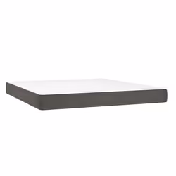 VidaXL 4016589, Matelas à ressorts, Moyen, Gris foncé, Blanc, Polyester, 1600 mm, 2100 mm