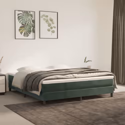 VidaXL 4016591, Taille double/complet, Matelas à ressorts, Medium/Hard, Vert, Blanc, Polyester, Adultes