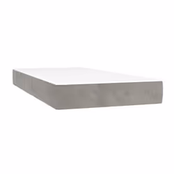 VidaXL 4016606, Matelas à ressorts, Gris clair, Polyester, Adultes, Polyester, 1000 mm