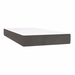 VidaXL 4016607, Matelas à ressorts, Moyen, Gris foncé, Blanc, Polyester, Adultes, Polyester