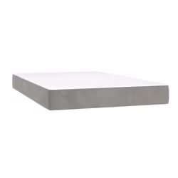 VidaXL 4016612, Matelas à ressorts, Moyen, Gris clair, Blanc, Adultes et enfants, Polyester, 1200 mm