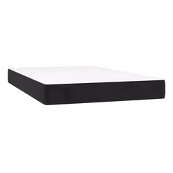 VidaXL 4016614, Taille lit simple/twin XL, Matelas à ressorts, Moyen, Noir, Blanc, Polyester, mousse