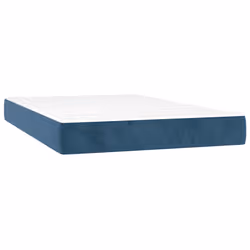 VidaXL 4016616, Matelas à ressorts, Bleu foncé, Blanc, Adultes, Polyester, mousse, 2200 mm