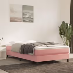 VidaXL 4016617, Matelas à ressorts, Moyen, Rose, Blanc, Adultes, Polyester, mousse