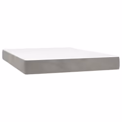 VidaXL 4016618, Matelas à ressorts, Gris clair, Blanc, Adultes, Polyester, mousse, 2200 mm