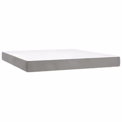 VidaXL 4016624, Matelas à ressorts, Gris clair, Blanc, Adultes, Polyester, mousse, 2100 mm