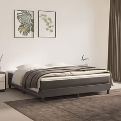 VidaXL 4016625, Matelas à ressorts, Moyen, Gris foncé, Blanc, Polyester, Adultes, Polyester