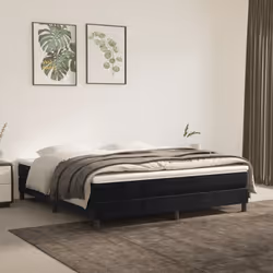 VidaXL 4016626, Matelas à ressorts, Noir, Blanc, Adultes, Polyester, mousse, 2200 mm