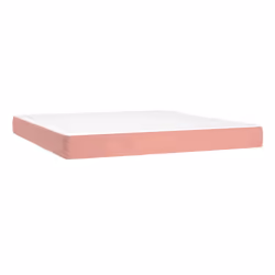 VidaXL 4016629, King size, Matelas à ressorts, Moyen, Rose, Blanc, Polyester, mousse