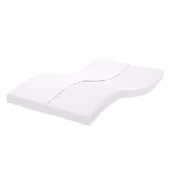 VidaXL 4016649, Taille enfant / adulte, Matelas en mousse à haute résilience, Doux/Moyen-dur, Blanc, Coton, Adultes et enfant ...