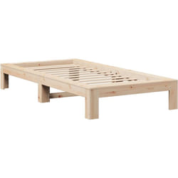 Cadre de lit sans matelas 100x200 cm bois massif de pin Vidaxl