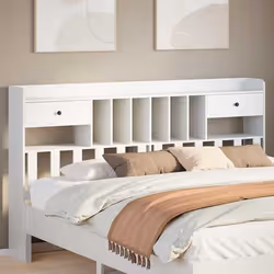 VidaXL 855503, Blanc, Bois de pin, 180 cm, 1860 mm, 110 cm, 230 mm