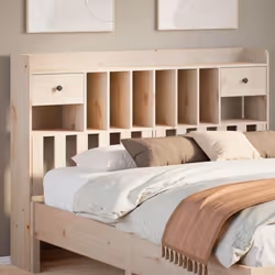 Cette tête de lit élégante donne à votre cadre de lit un aspect complet et s'adapte à n'importe quelle chambre à coucher. Cad ...