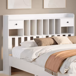VidaXL 855512 tête de lit et pied de lit Blanc