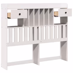 VidaXL 855515 tête de lit et pied de lit Blanc - Vue supplémentaire 4