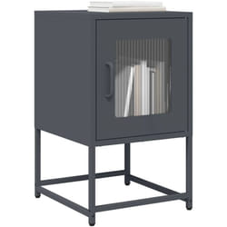 Vidaxl - Table de chevet anthracite 36x39x60,5 cm acier laminé à froid