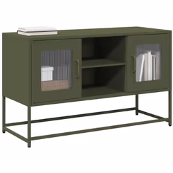 Ce meuble TV avec un grand espace de rangement est un complément pratique et attrayant pour votre salon ou votre chambre à co ...