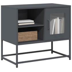 Vidaxl Meuble Tv Anthracite 68x39x60,5 Cm Acier