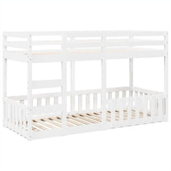 Vidaxl - Lit superposé Blanc 90x200 cm Bois de pin massif