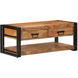 Table basse 90x50x38 cm bois massif acacia Vidaxl