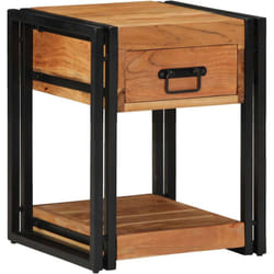 Cabinet De Chevet 2 Pcs 40 X 40 X 50 Cm Bois D'Acacia Massif Vidaxl