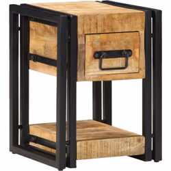Ce cabinet de chevet combine praticité moderne et charme naturel, le rendant indispensable pour toute chambre ou espace de vi ...